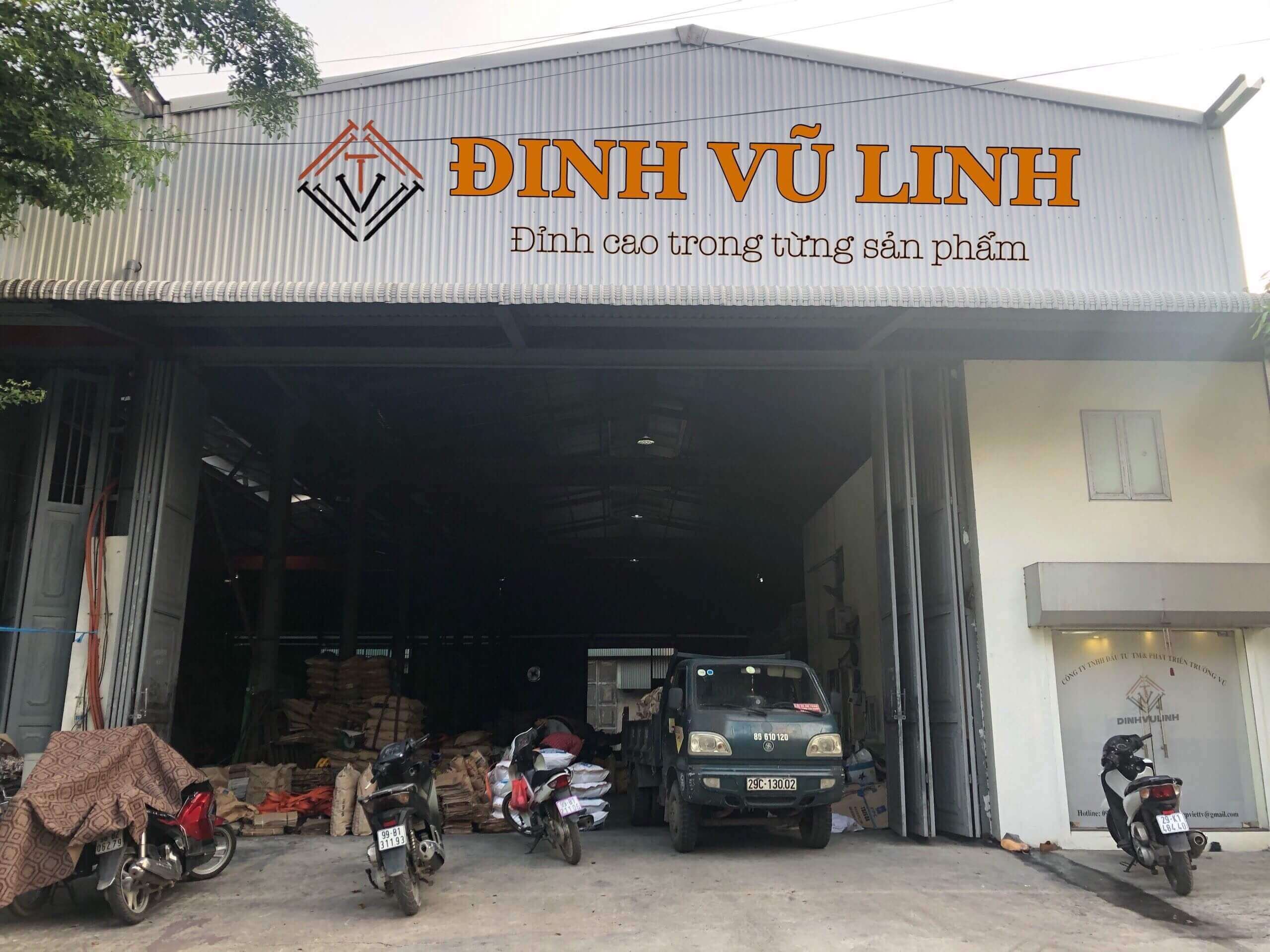 Nhà máy sản xuất đinh thép Vũ Linh chuyên bán sỉ tại KCN APEC Đa Hội, Bắc Ninh.